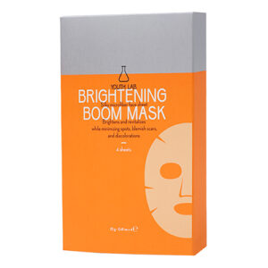 youth lab brightening boom vit c sheet mask box
